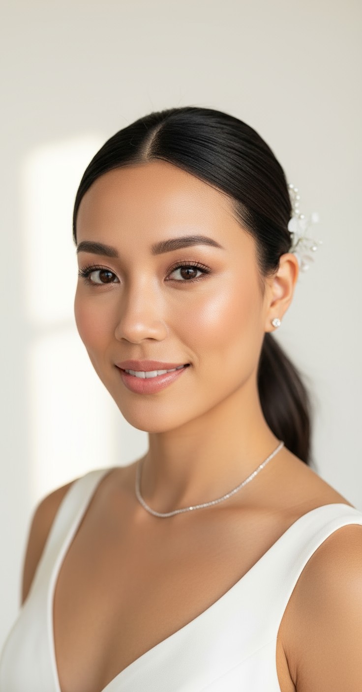 After Ponytail Hairstyle Wedding